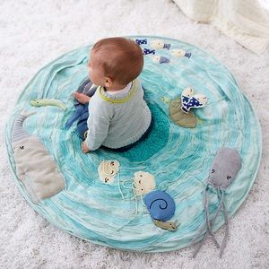 Like new Crate and Barrel/ Land of Nod baby ocean themed play mat